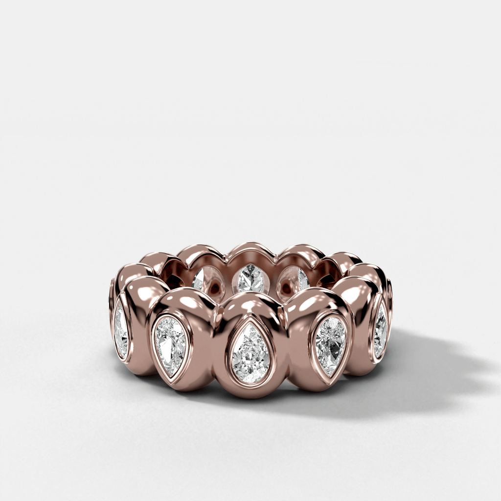Egg Pear Eternity Band