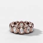 Egg Pear Eternity Band