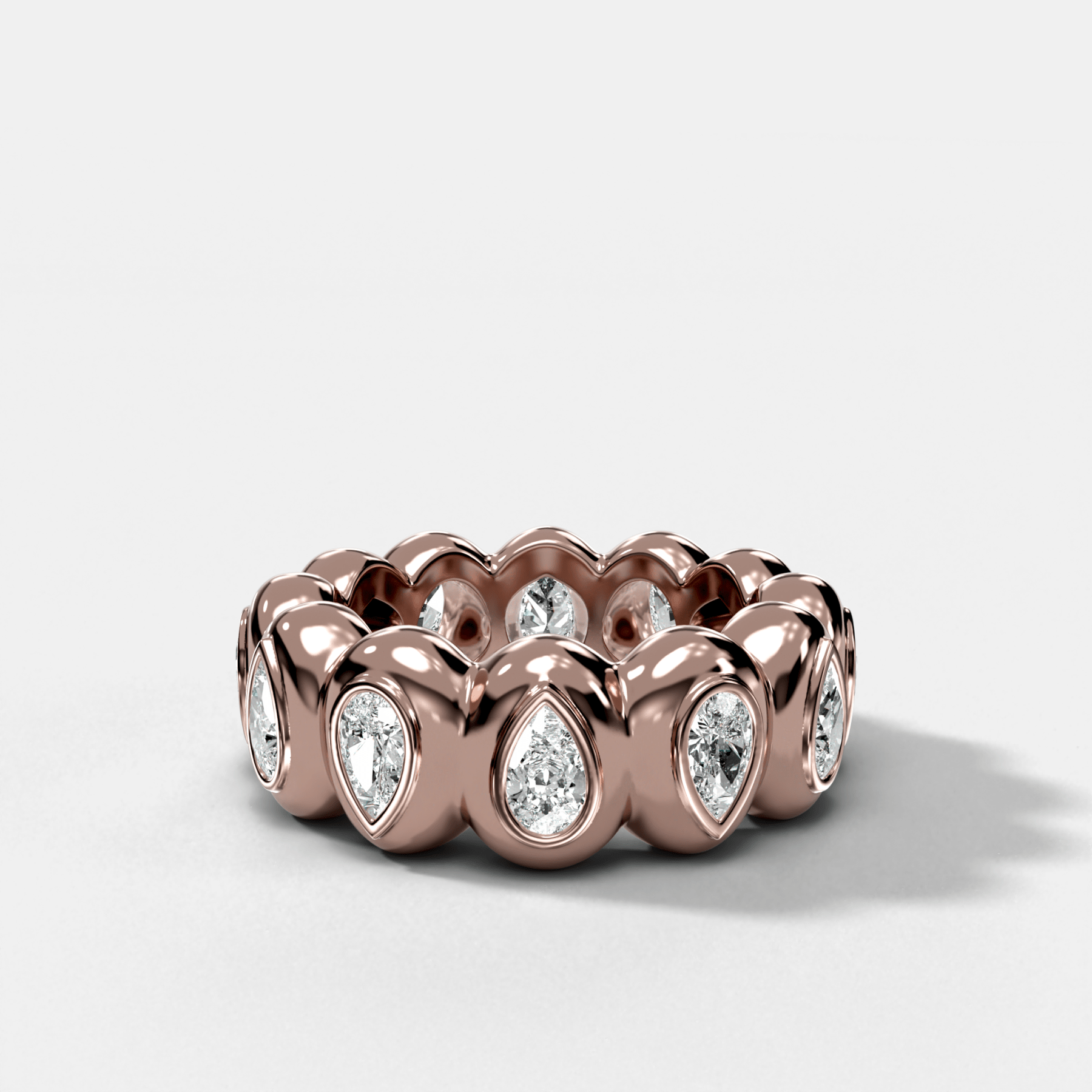 Egg Pear Eternity Band