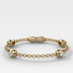 Egg Drop Bracelet with Pear Cut Diamond