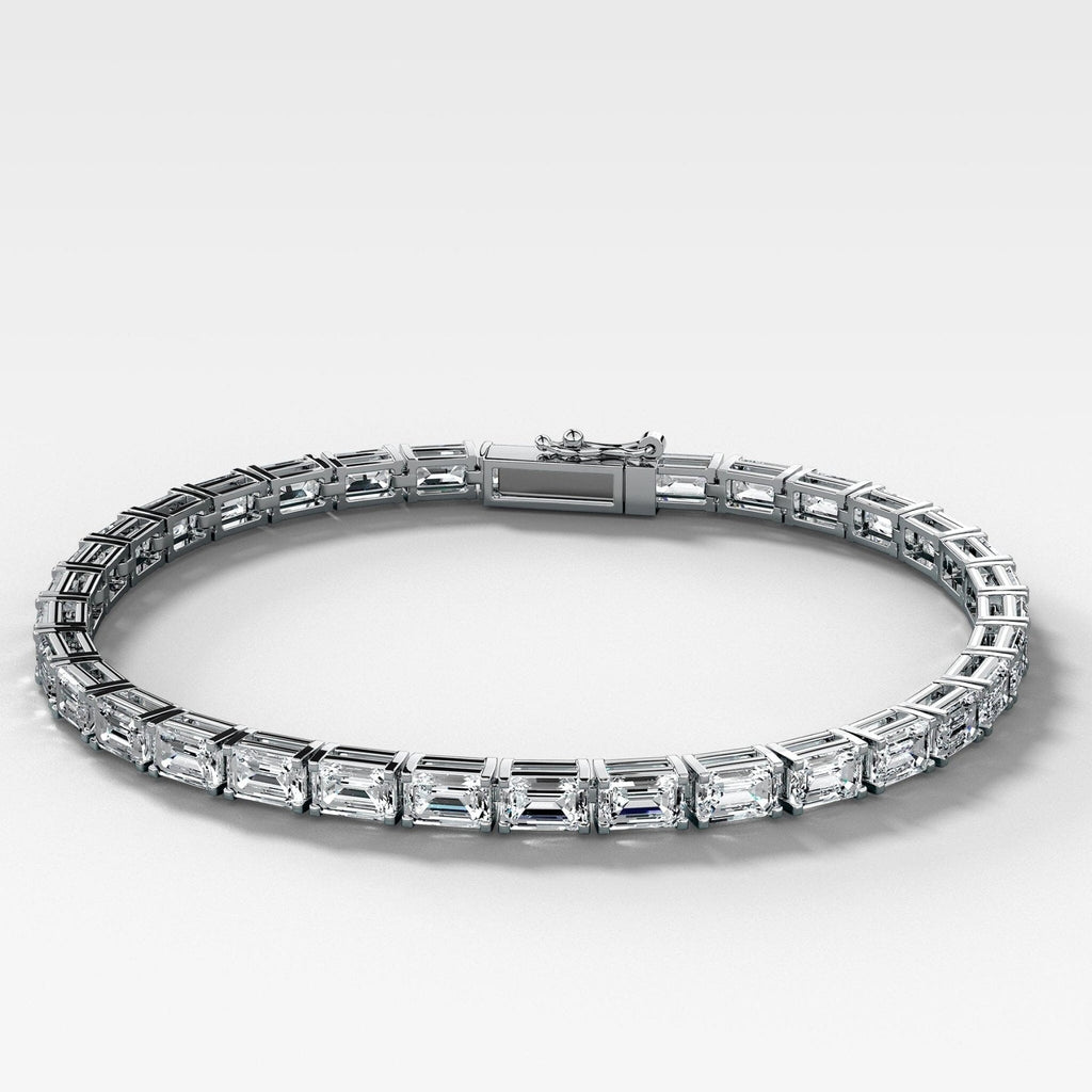 Emerald Cut Tennis Bracelet (10.50 carat)