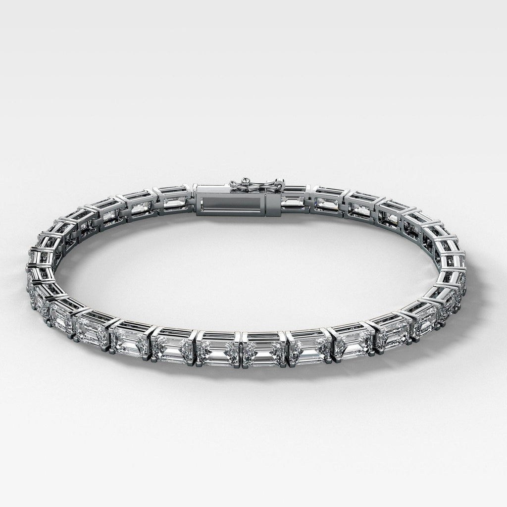 Emerald Cut Tennis Bracelet (14.00 carat)