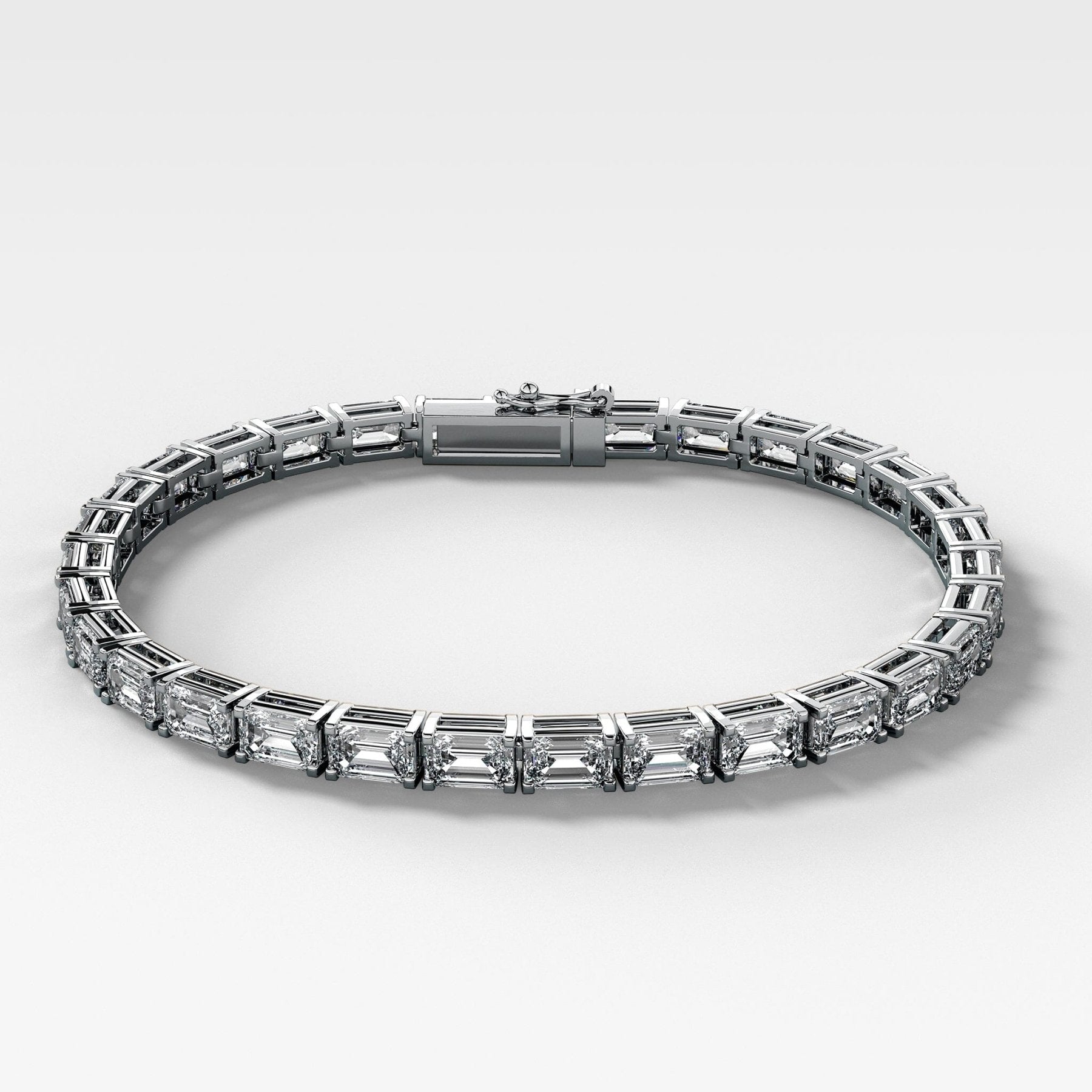 Emerald Cut Tennis Bracelet (14.00 carat)