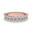 Emerald Cut Wedding Band - Stunning Half Eternity Look