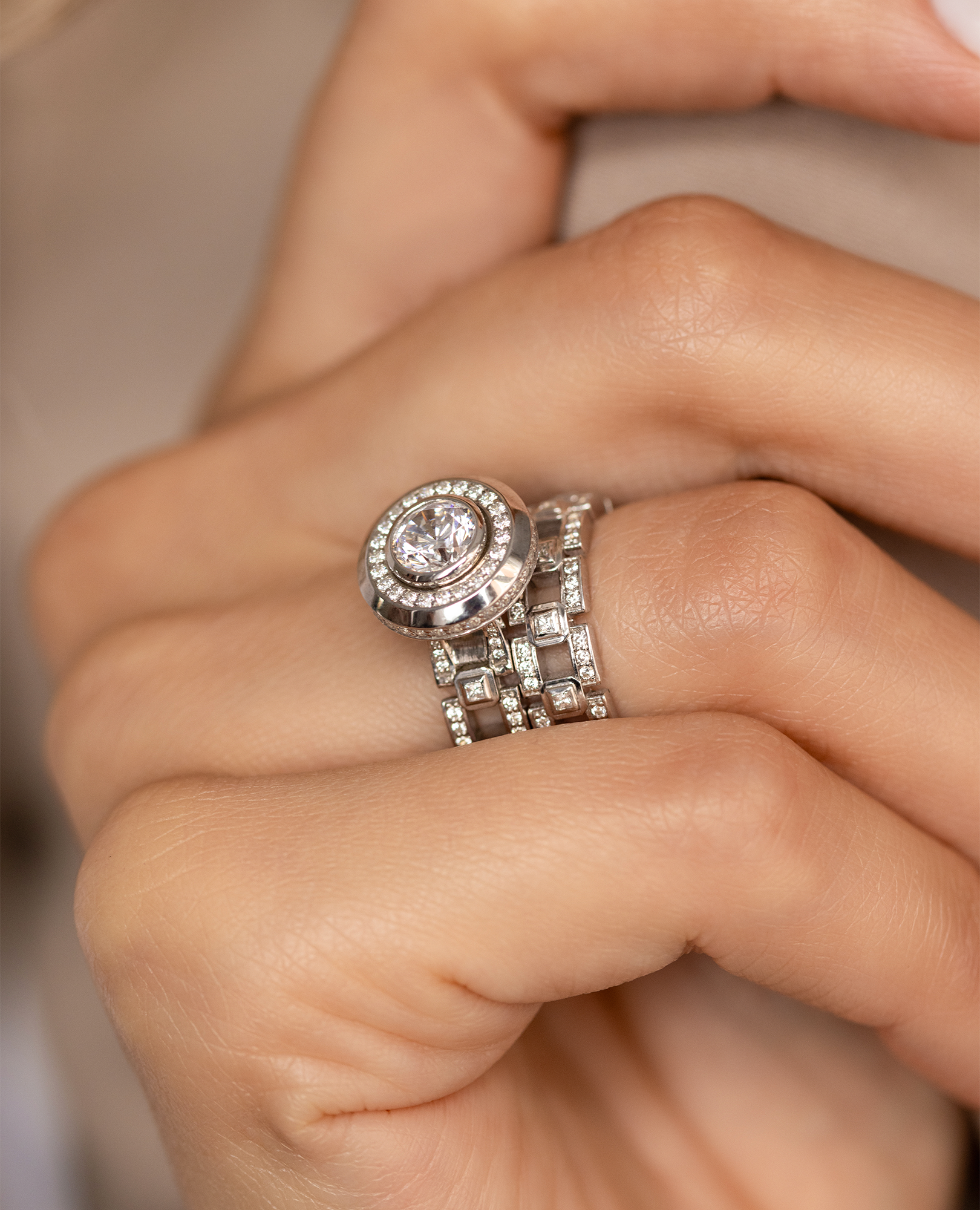 LA PAZ Gold Ring with 0.50ct Diamonds