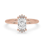 Radiant Cut Diamond Ring With Claw Prong Setting