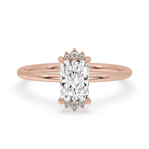 Radiant Cut Diamond Ring With Claw Prong Setting
