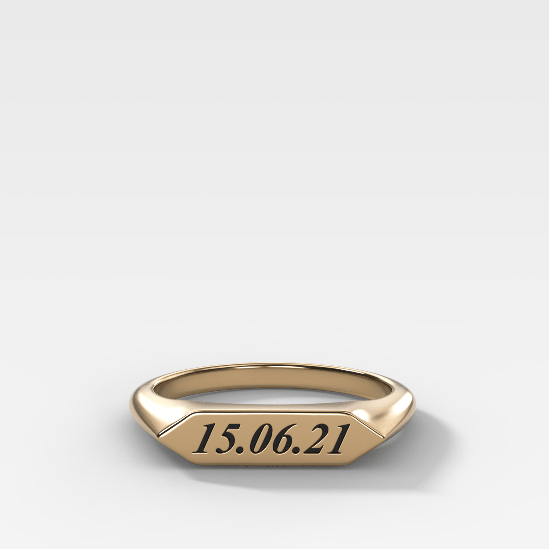 Engravable Signet Ring Main image