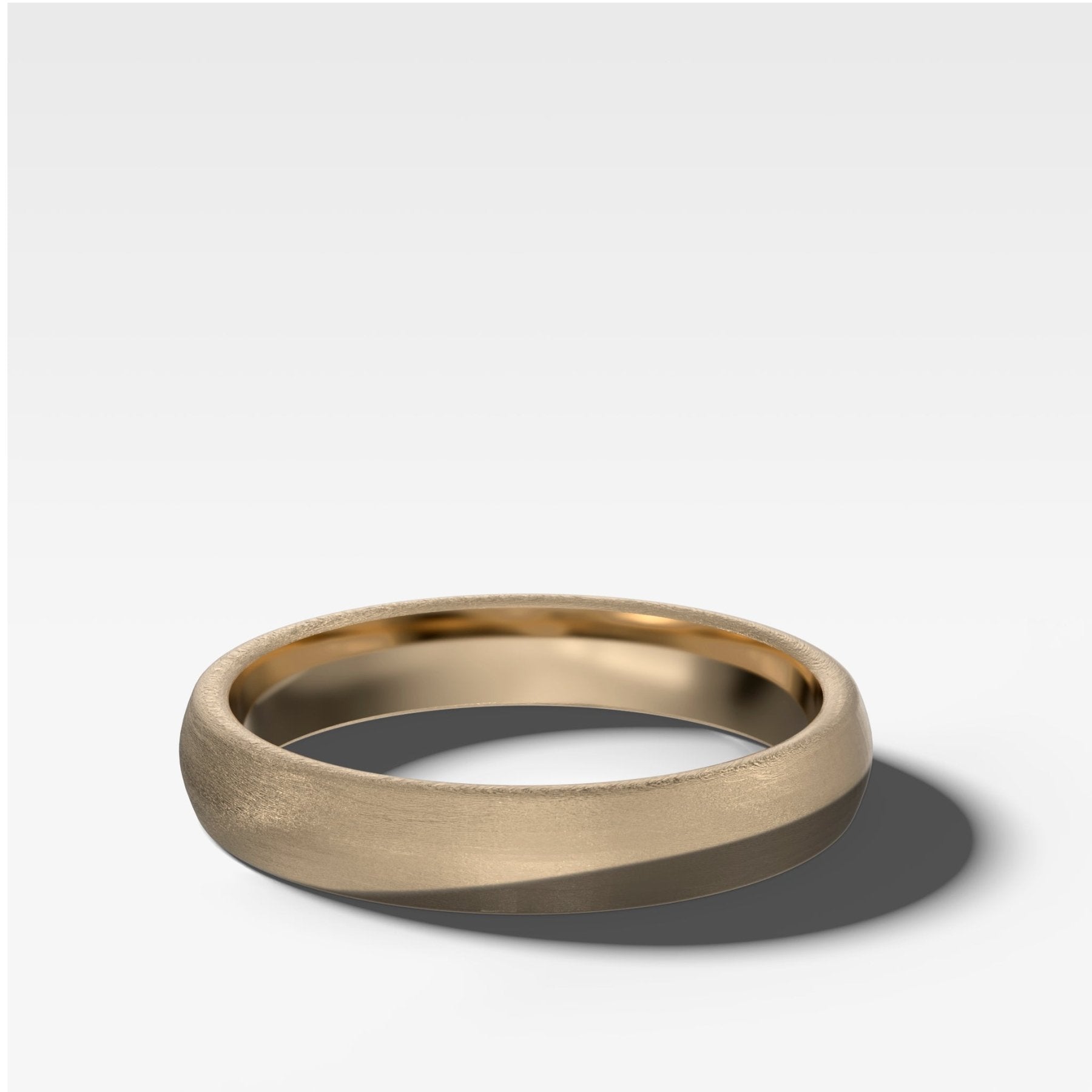 European Style Matte Wedding Band 4mm Main image