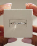 0.10 TCW Round CVD Diamond Twisted Wedding Band