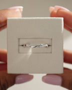 0.10 TCW Round CVD Diamond Twisted Wedding Band
