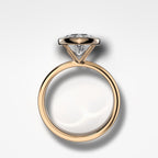 Finest Bezel Set Engagement Ring With Marquise Cut Diamond