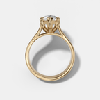 Finest Cathedral Engagement Ring with Marquise Cut Diamond