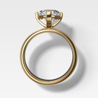Finest Compass Solitaire Engagement Ring with Marquise Cut Diamond