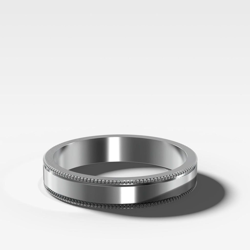 Finest Milgrain Wedding Band 4mm