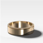 Finest Milgrain Wedding Band 6mm