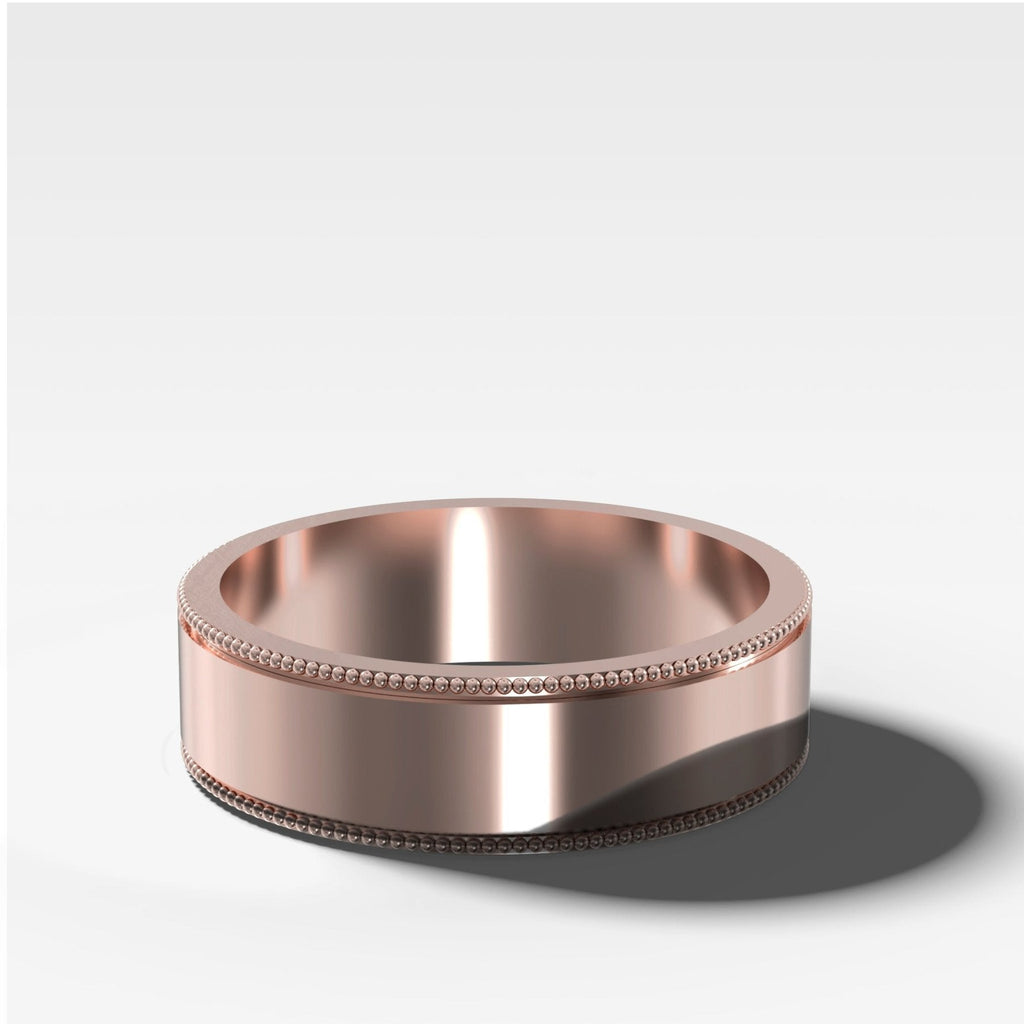 Finest Milgrain Wedding Band 6mm