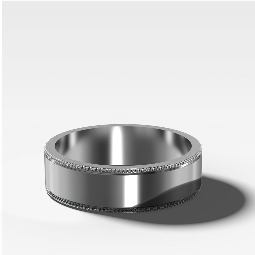 Finest Milgrain Wedding Band 6mm