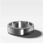 Finest Milgrain Wedding Band 6mm