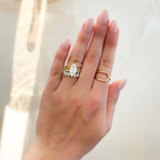 Finest Ridged Solitaire Engagement Ring With Marquise Cut Diamond