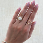 Finest Solitaire Engagement Ring With Elongated Cushion Cut Diamond