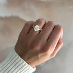 Finest Solitaire Engagement Ring With Elongated Cushion Cut Diamond