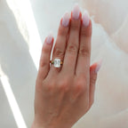Finest Solitaire Engagement Ring With Emerald Cut Diamond