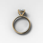 Finest Solitaire Engagement Ring With Emerald Cut Diamond