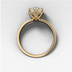 Finest Solitaire Engagement Ring With Marquise Cut Diamond