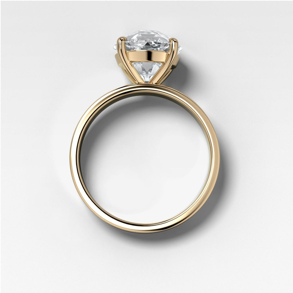 Finest Solitaire Engagement Ring With Old Euro Cut Diamond