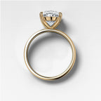 Finest Solitaire Engagement Ring With Oval Cut Diamond