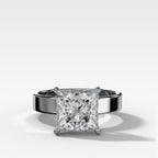 Finest Solitaire Engagement Ring With Princess Cut Diamond