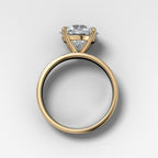 Finest Solitaire Engagement Ring With Round Brilliant Cut Diamond