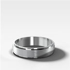Finest Stepped Edge Matte Wedding Band 5mm