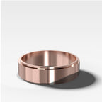 Finest Stepped Edge Matte Wedding Band 6mm