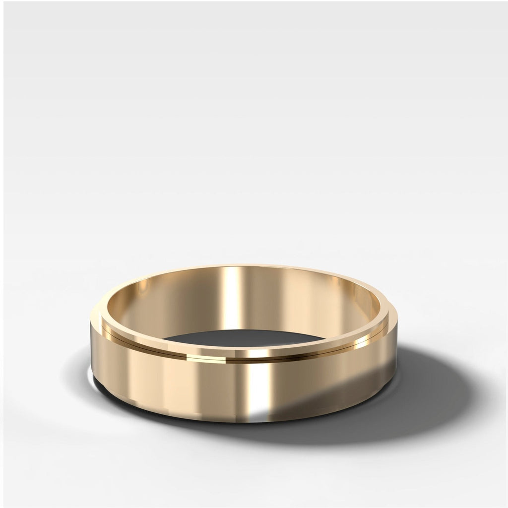 Finest Stepped Edge Wedding Band 5mm