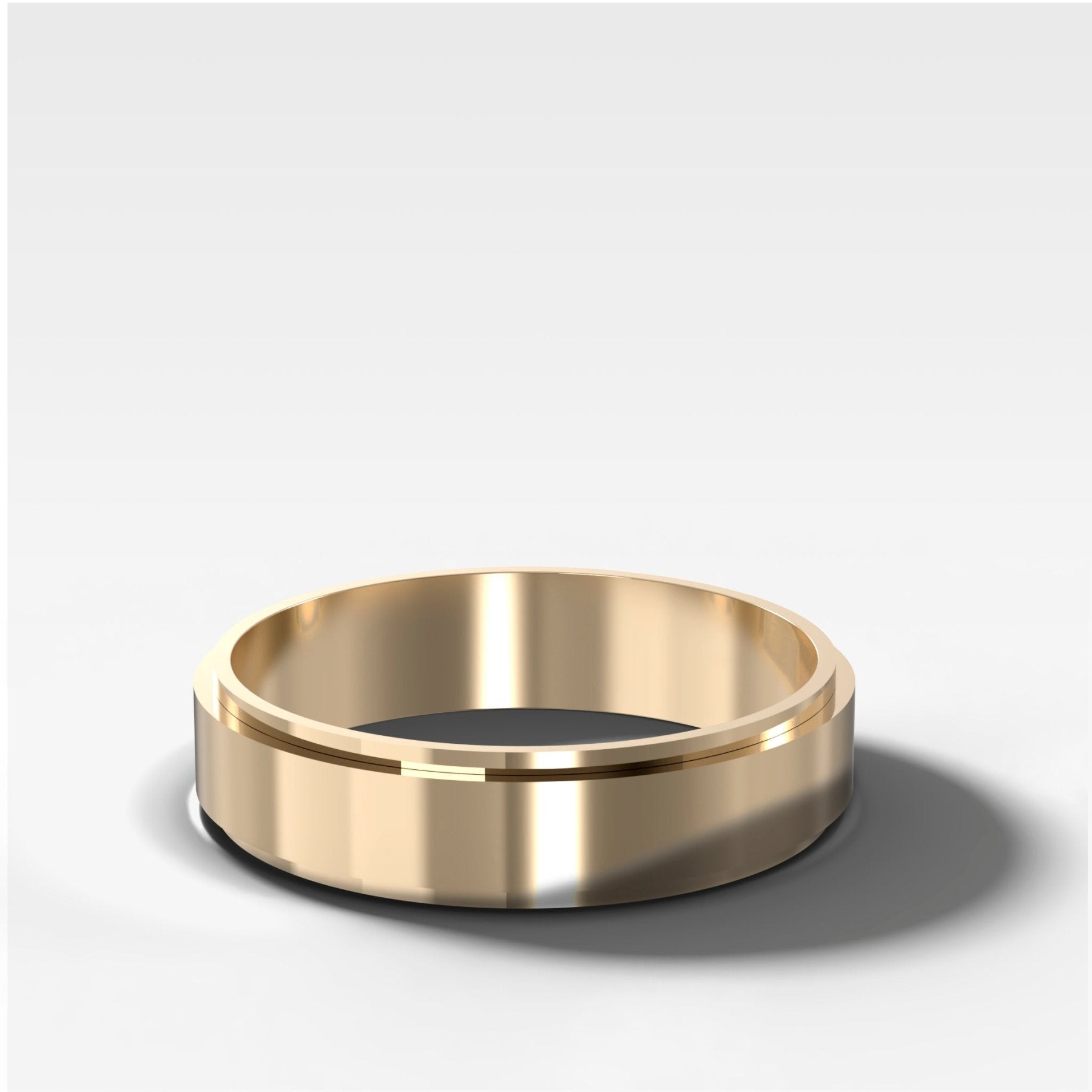 Finest Stepped Edge Wedding Band 5mm