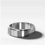 Finest Stepped Edge Wedding Band 6mm