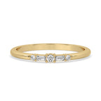 5 Stone Wedding Band