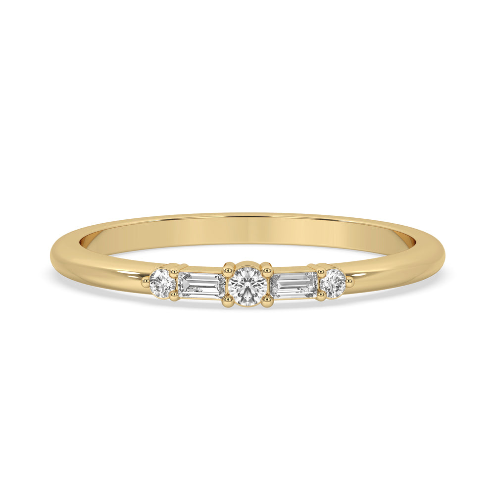 5 Stone Wedding Band