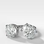 Floating Toi et Moi Engagement Ring with Oval and Round Cut Diamonds