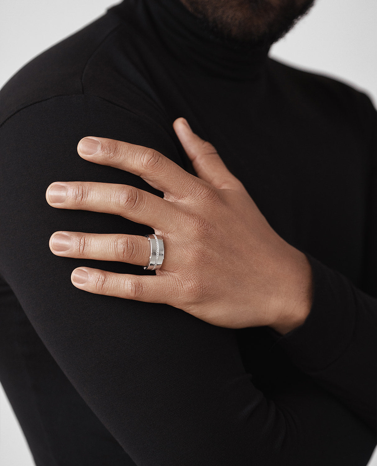 FRANKLIN Comfort Fit Gold Ring with 0.50ct Diamonds - 9mm - Wide Version