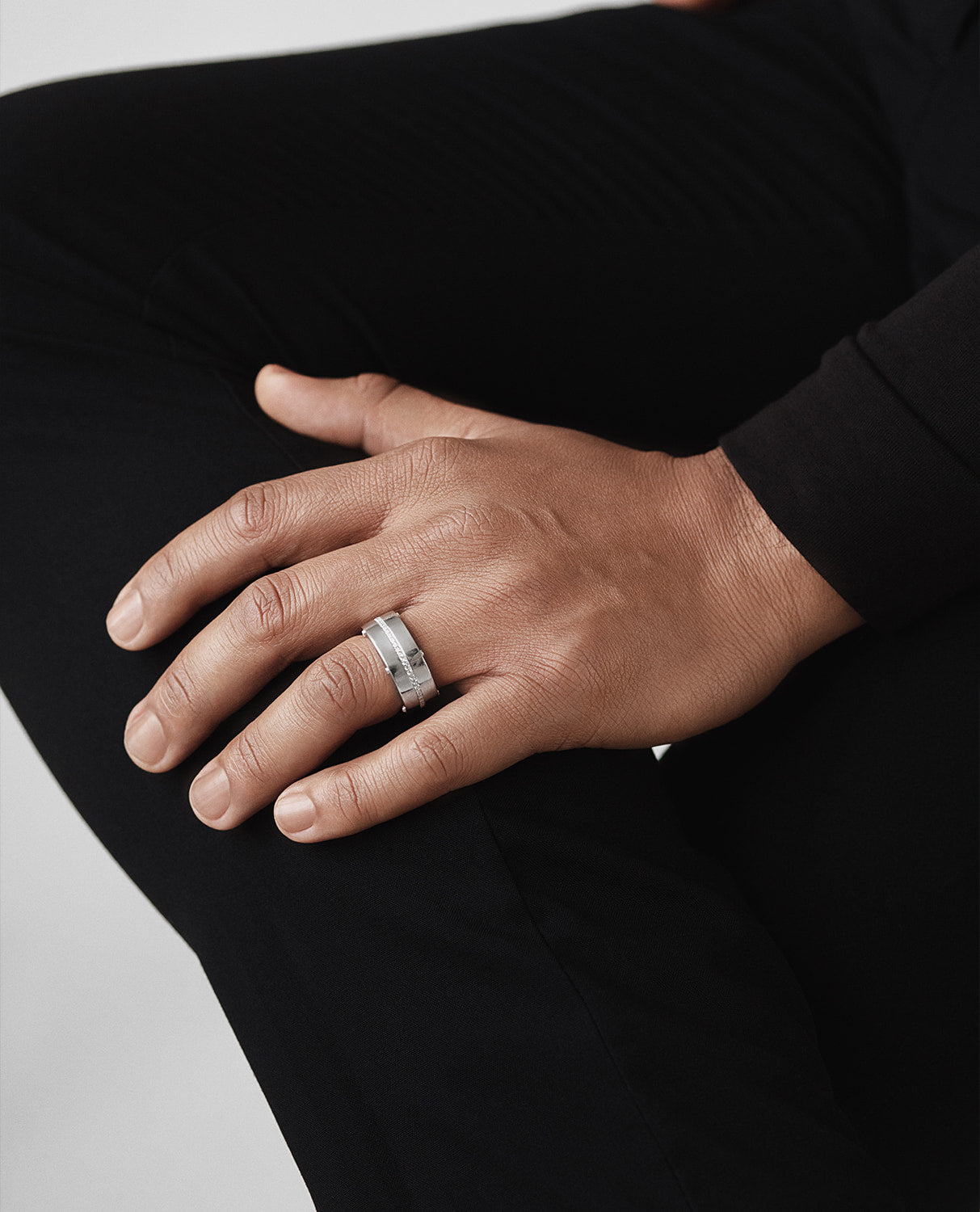 FRANKLIN Comfort Fit Gold Ring with 0.50ct Diamonds - 9mm - Wide Version
