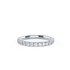 0.60CTW Round Brilliant Cut 3/4 Eternity Moissanite Wedding Band