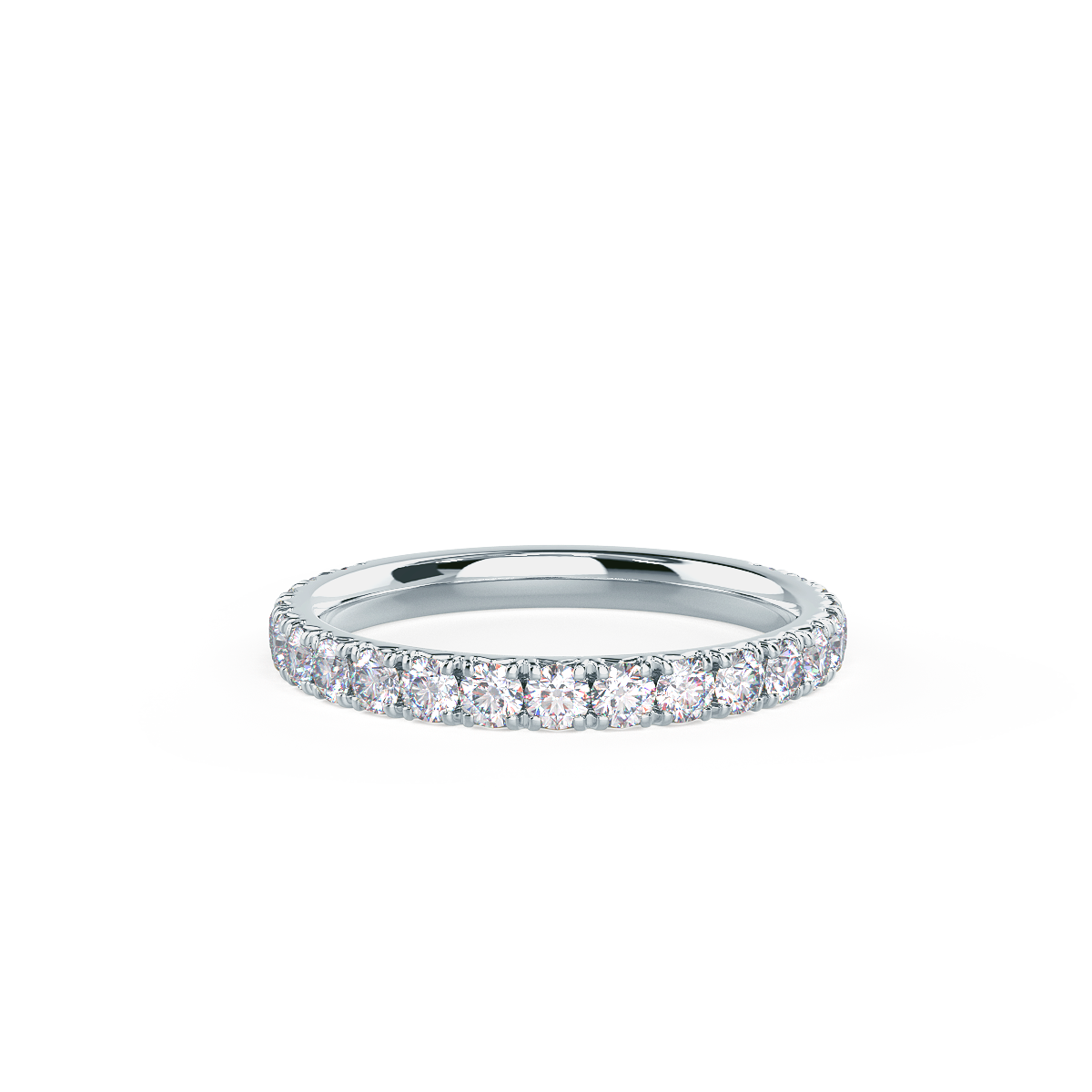 0.60CTW Round Brilliant Cut 3/4 Eternity Moissanite Wedding Band