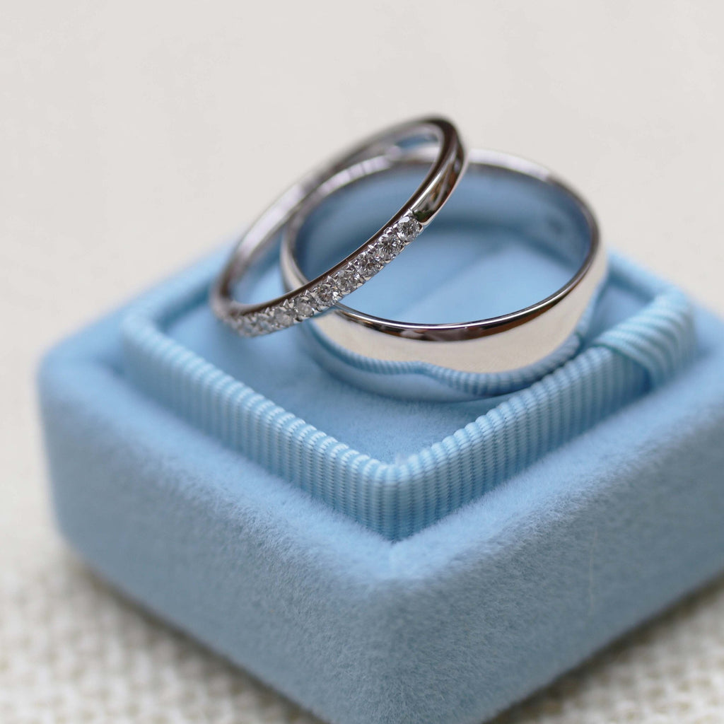 0.60CTW Round Brilliant Cut 3/4 Eternity Moissanite Wedding Band