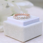 2.0 TCW Round Brilliant Cut Full Eternity Diamond Wedding Band