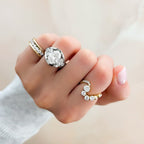 Full Channel Set Engagement Ring with Oval Cut Diamond