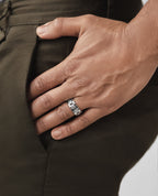 GETCHELL Gold Ring with 0.80ct Diamonds - Wide Version