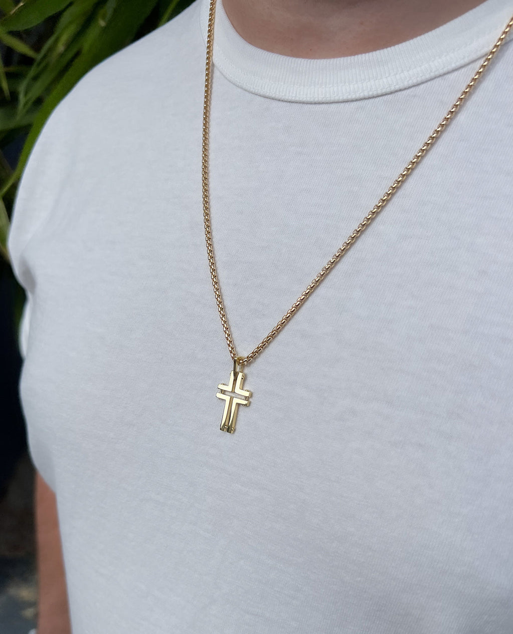 MINIMALIST Cross Gold Pendant